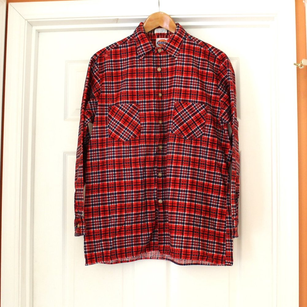 Vintage Dickies Flannel Shirt Plaid Men's L